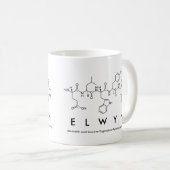 Mug du nom du peptide Elwyn (Devant droit)