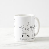 Mug du nom du peptide émir (Devant droit)