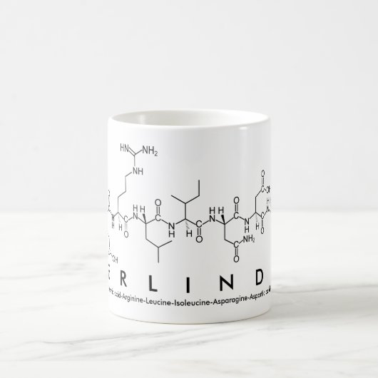 Mug du nom du peptide Erlinda (Centre)