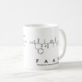 Mug du nom du peptide Faas (Devant droit)