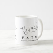 Mug du nom du peptide Fatma (Devant droit)