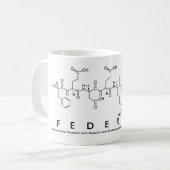 Mug du nom du peptide Federica (Devant gauche)