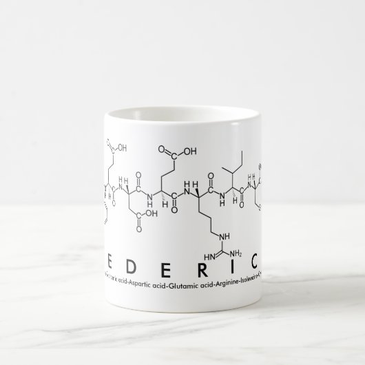 Mug du nom du peptide Federica (Centre)