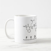 Mug du nom du peptide Federica (Gauche)