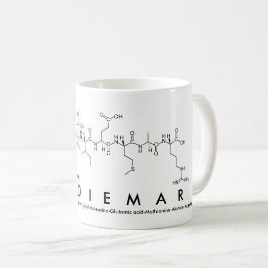 Mug du nom du peptide Ferdiemar (Devant droit)
