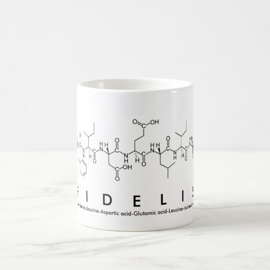 Mug du nom du peptide Fidelis (Centre)