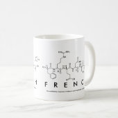 Mug du nom du peptide français (Devant droit)
