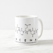 Mug du nom du peptide Francena (Devant droit)