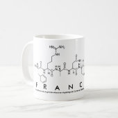 Mug du nom du peptide francène (Devant gauche)