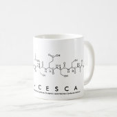 Mug du nom du peptide Francesca (Devant droit)