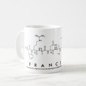 Mug du nom du peptide Francesca (Devant gauche)