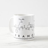 Mug du nom du peptide Francette (Devant gauche)