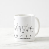 Mug du nom du peptide Francis (Devant droit)