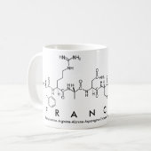 Mug du nom du peptide Francyne (Devant gauche)