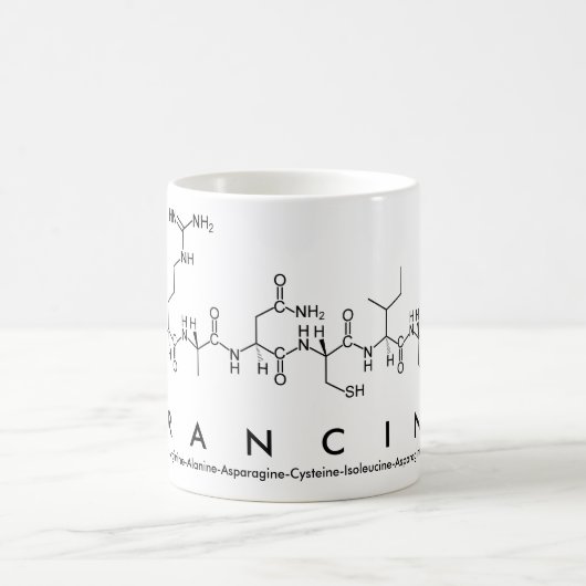 Mug du nom du peptide franine (Centre)