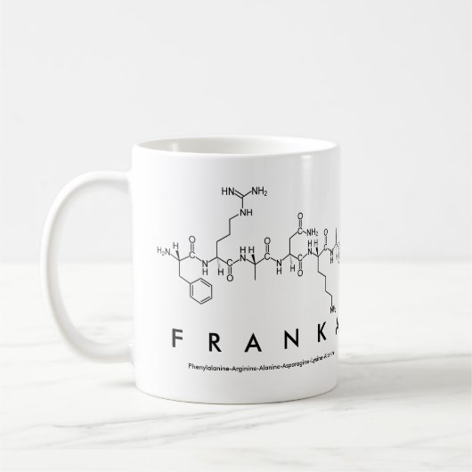 Mug du nom du peptide Franka (Gauche)
