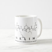 Mug du nom du peptide Franklin (Devant droit)