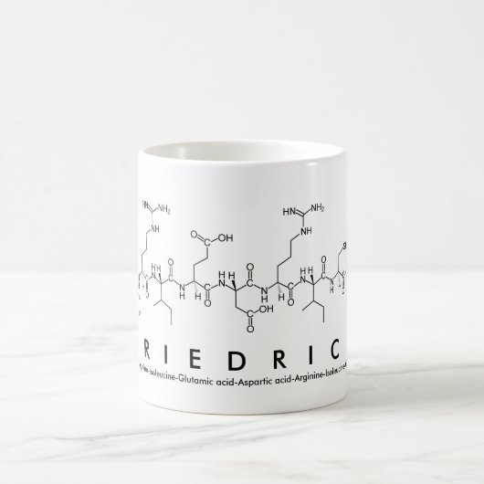 Mug du nom du peptide Friedrich (Centre)