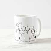 Mug du nom du peptide gris (Devant droit)