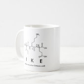 Mug du nom du peptide Ike (Devant gauche)