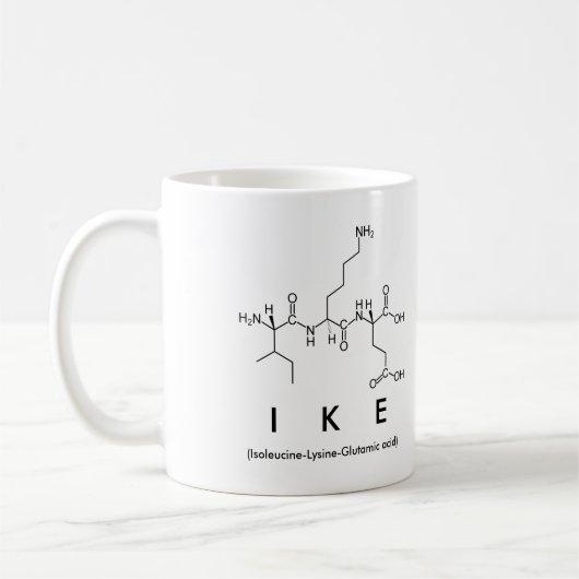 Mug du nom du peptide Ike (Gauche)