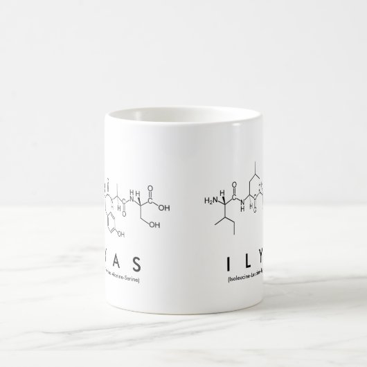 Mug du nom du peptide Ilyas (Centre)