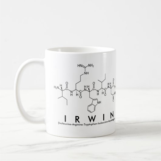 Mug du nom du peptide Irwin (Gauche)