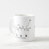 Mug du nom du peptide Isak (Devant gauche)