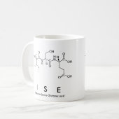 Mug du nom du peptide Ise (Devant gauche)