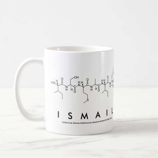 Mug du nom du peptide Ismail (Gauche)