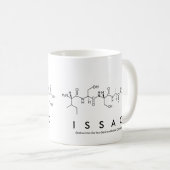Mug du nom du peptide Issac (Devant droit)