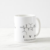 Mug du nom du peptide Iva (Devant droit)