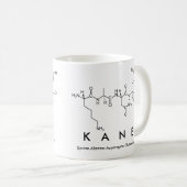 Mug du nom du peptide Kane (Devant droit)