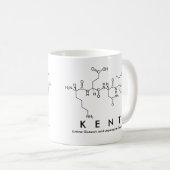 Mug du nom du peptide Kent (Devant droit)