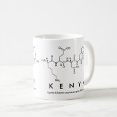 Mug du nom du peptide kenyan (Devant droit)