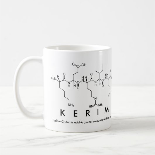 Mug du nom du peptide Kerim (Gauche)