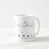 Mug du nom du peptide Khalid (Devant droit)