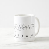 Mug du nom du peptide krystien (Devant droit)