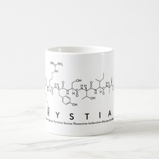 Mug du nom du peptide krystien (Centre)