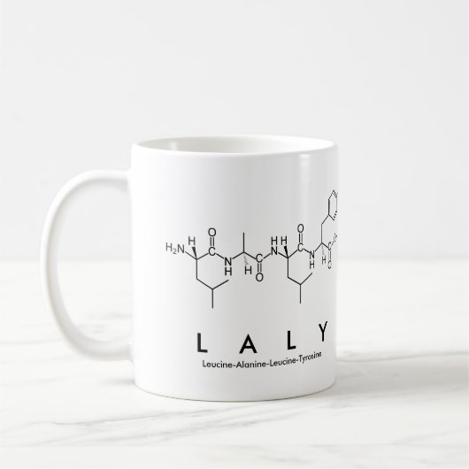 Mug du nom du peptide Laly (Gauche)