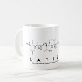 Mug du nom du peptide Latisha (Devant gauche)