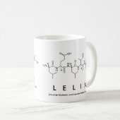 Mug du nom du peptide Lelia (Devant droit)