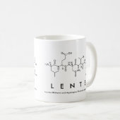 Mug du nom du peptide Lente (Devant droit)