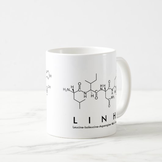 Mug du nom du peptide linh (Devant droit)