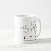 Mug du nom du peptide lyn (Devant droit)