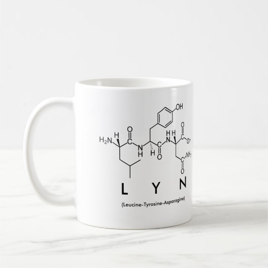 Mug du nom du peptide lyn (Gauche)