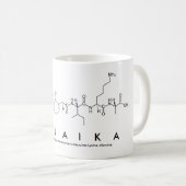 Mug du nom du peptide Malaika (Devant droit)