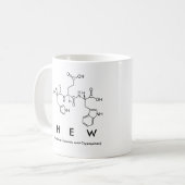 Mug du nom du peptide mâle (Devant gauche)