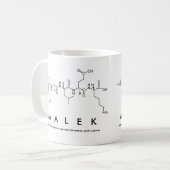 Mug du nom du peptide Malek (Devant gauche)