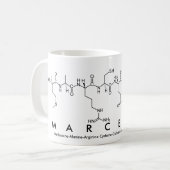 Mug du nom du peptide Marcella (Devant gauche)